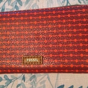 Fossil full zip wallet